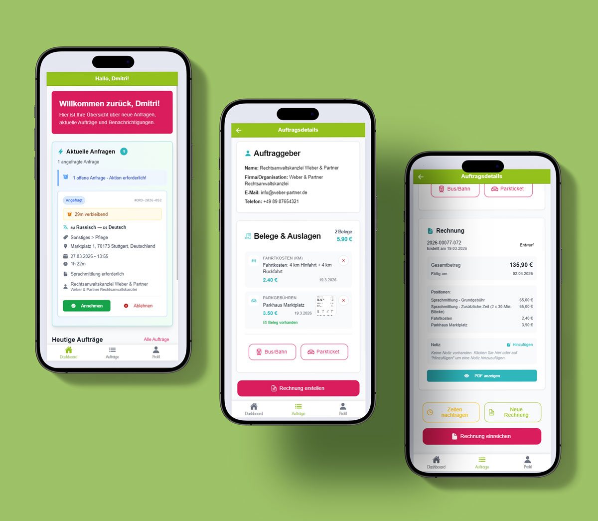 Mobile App für Sprachmittler:innen